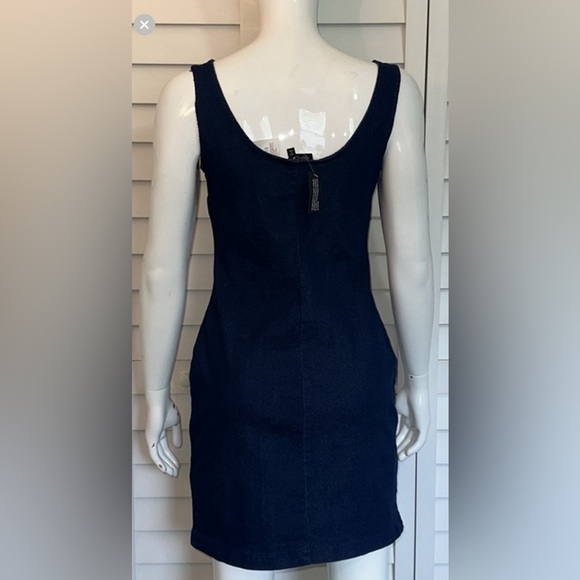 NWT DEREK HEART DENIM SLEEVELESS DRESS SIZE M - Picture 7 of 13